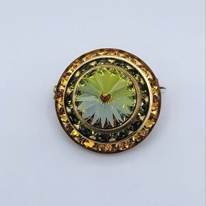 Vintage Rivoli Pin / Brooch #2559